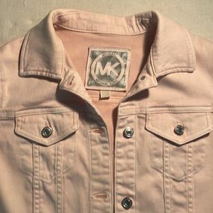 Michael Kors faded pink denim jacket, button down, size L
